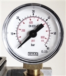 Bijur SureFire Pressure Gauge 0-800PSI PDI  #23411