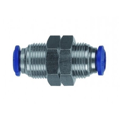 Aignep #88050-04  1/4 Tube x 1/4 Bulkhead Tube Push-In