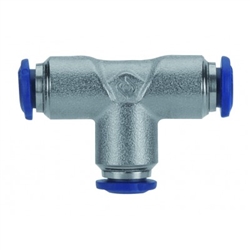 Aignep #88230-04  1/4" Tube Union Tee Push-In