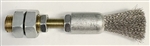 Bijur #B4984,  SS Round Brush w/ Bulkhead 1/8NPT