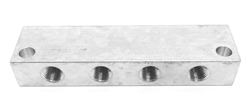 Bijur Junction Bar 6 Way 1/8 NPT Ports  #B7689